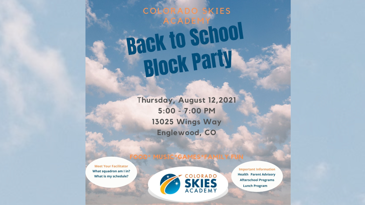 Colorado SKIES Academy block party 2021