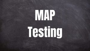 the words "Map Testing" in white on black background