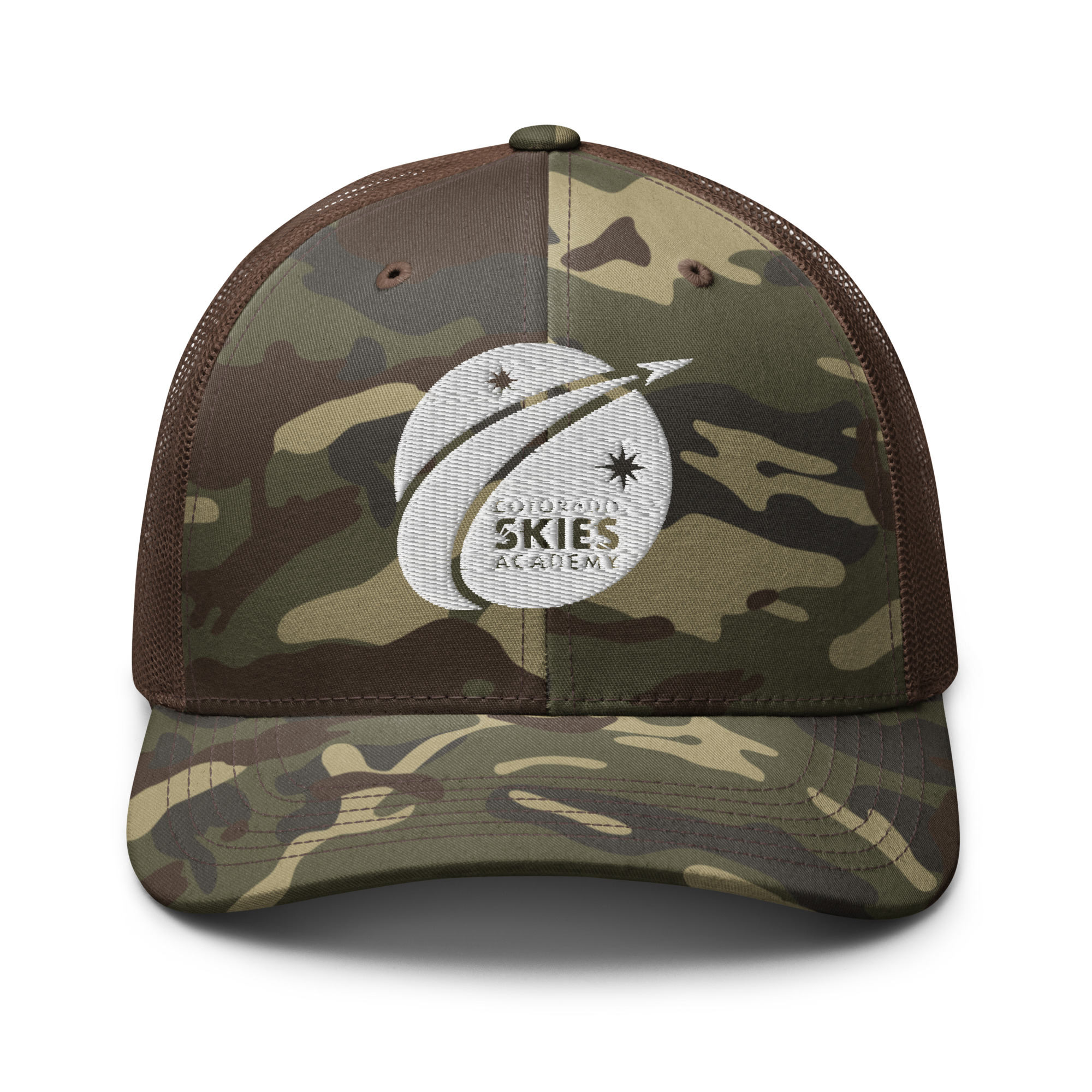 Camouflage trucker hat - Colorado SKIES Academy