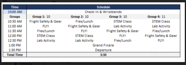 schedule ifly